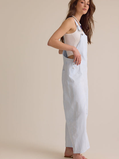 Sawyer Striped Barrel Overalls