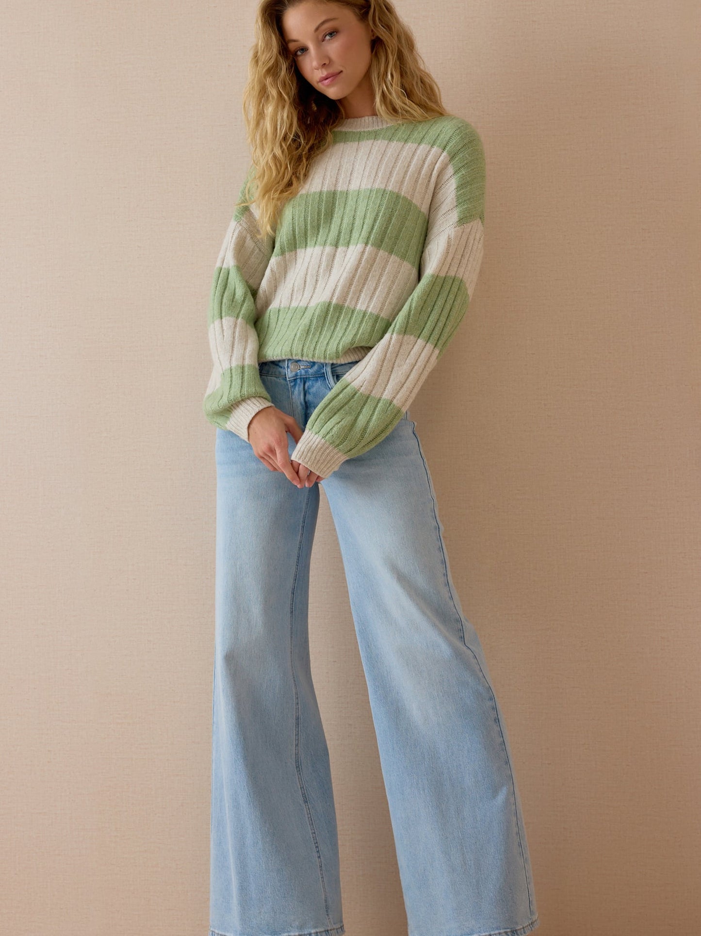 Vivi Rib Stripe Sweater