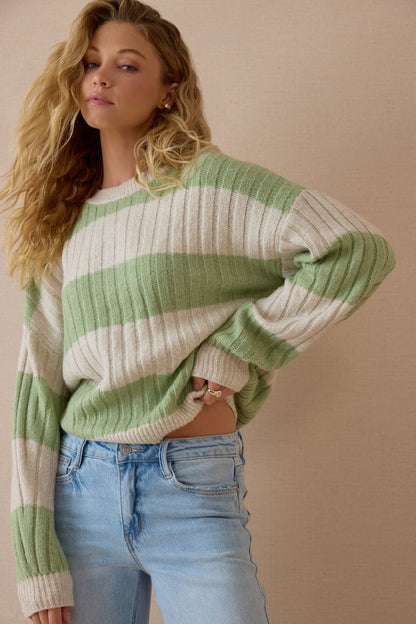 Vivi Rib Stripe Sweater