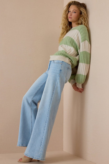 Vivi Rib Stripe Sweater