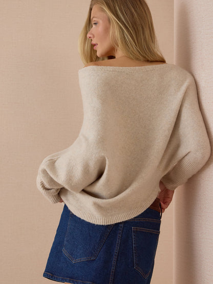Ada Asymmetrical Poncho Sweater