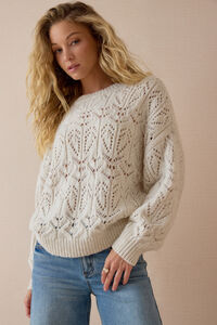 Fia Oversized Pointelle Crew