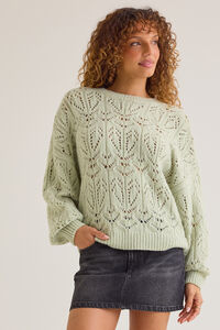Fia Oversized Pointelle Crew