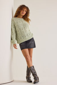 Fia Oversized Pointelle Crew