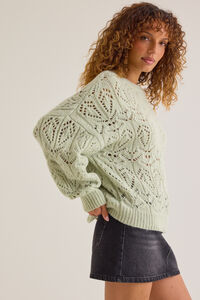 Fia Oversized Pointelle Crew